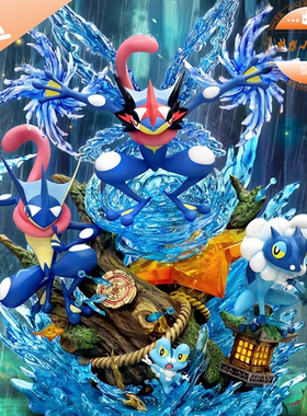 PPAP 甲贺忍蛙 进化组手办雕像