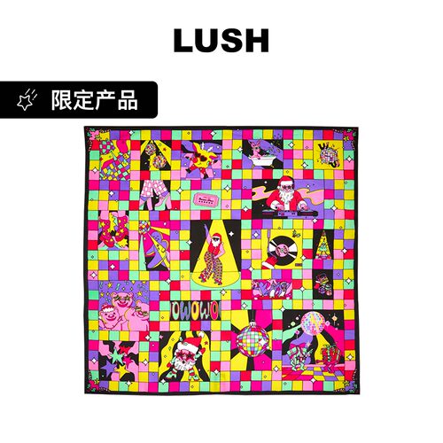 LUSH岚舒官方正品 圣诞舞池环保多用巾 丝巾围巾装饰 圣诞节限定