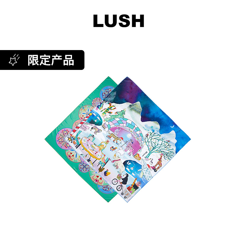LUSH通用丝巾装饰保暖圣诞节限定