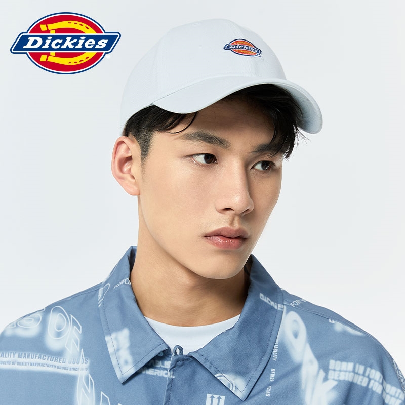 Dickieslogo徽章绣花棒球帽 男女同款可调节休闲鸭舌帽DK008220