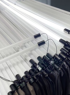 t8led灯管长条形金属头彩色圆形灯广告户外防水1米2超亮吊线灯条