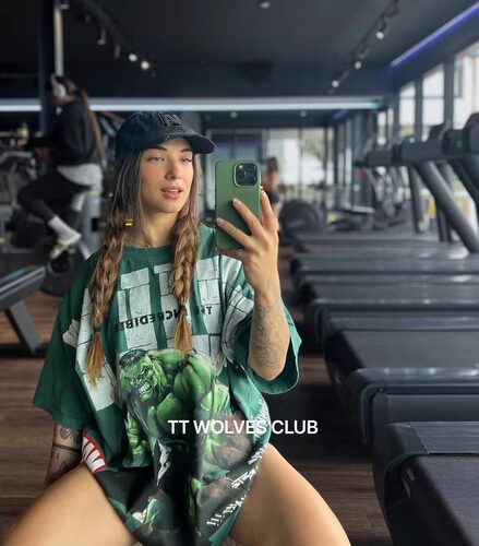 超高难度TTWOLVES绿巨人联名CIVIL水洗定织全棉男女运动短袖D428