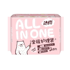 洁伶整箱全程护理无香4包卫生巾