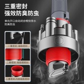 厨房下水管三头通洗碗机水槽排水管净水器三重密封塞分流水防返臭