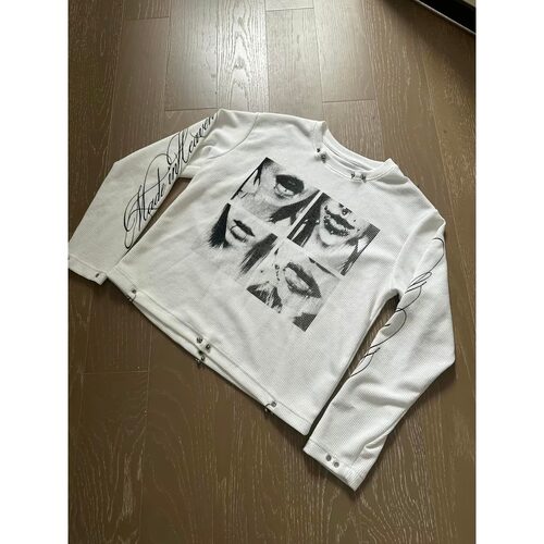 W921高质量秋季长袖T黑色白色P32M到3XL成分棉25涤纶75