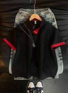 W453高质量夏季短袖P24黑色M到3XL