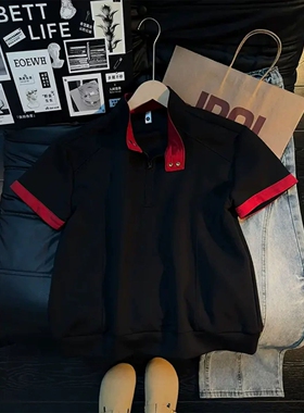 W453高质量夏季短袖P24黑色M到3XL