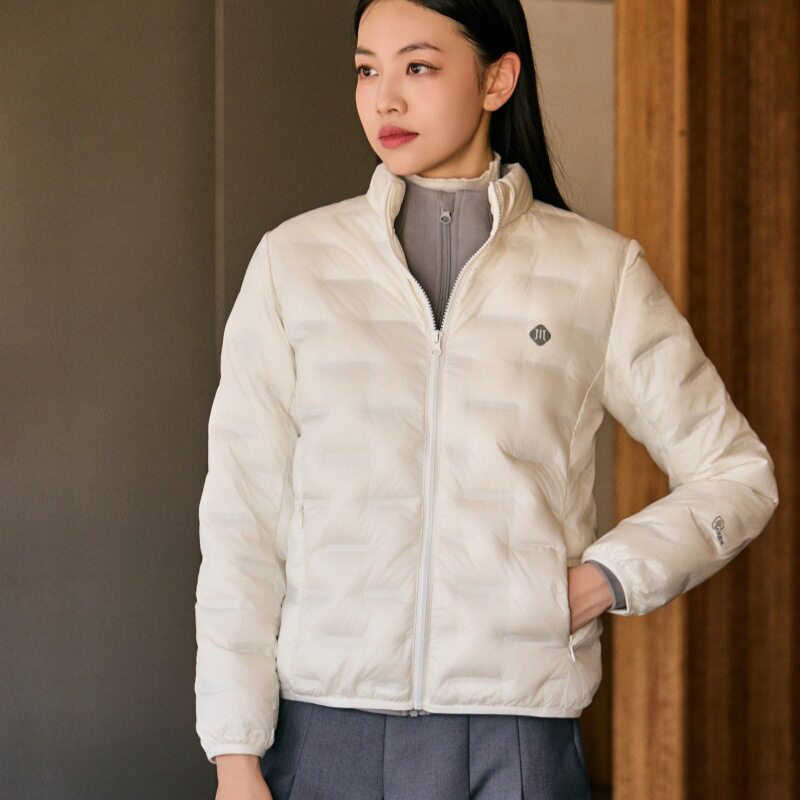 羽绒服女2026新国标白鸭绒加厚轻薄时尚运动立领保暖长袖外套上衣