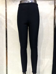 特价 公佳蚕丝棉裤 冬保暖裤 女0916情侣加厚黑条纹滑面修身 男0915