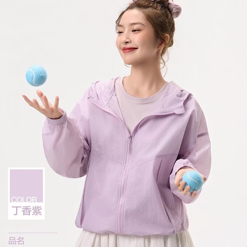 好彩时尚斗篷女士外套2026夏季新款轻薄户外休闲连帽皮肤上衣664