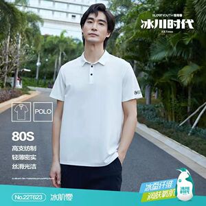 男桑蚕丝商务休闲POLO衫半袖T恤