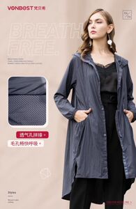 连帽宽松薄款防晒服风衣