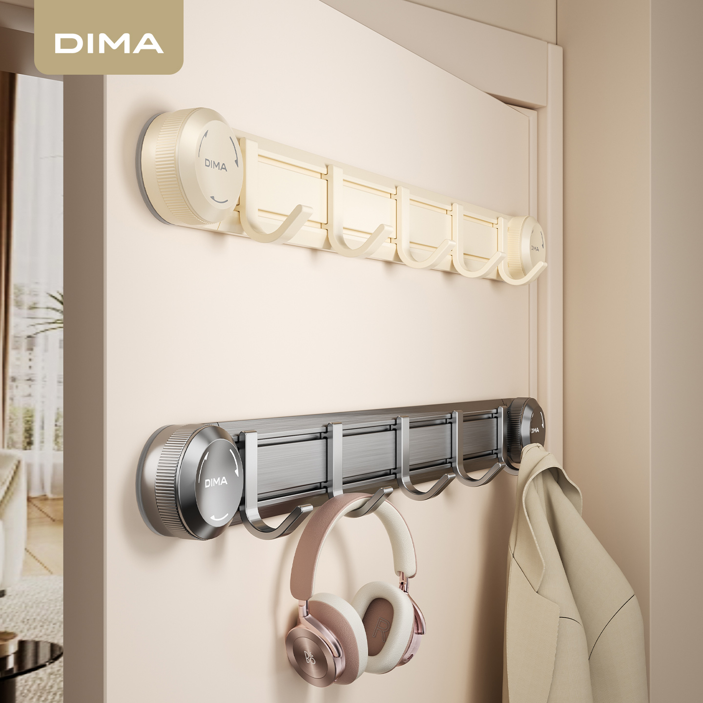 吸盘挂钩，门后玄关衣帽钩