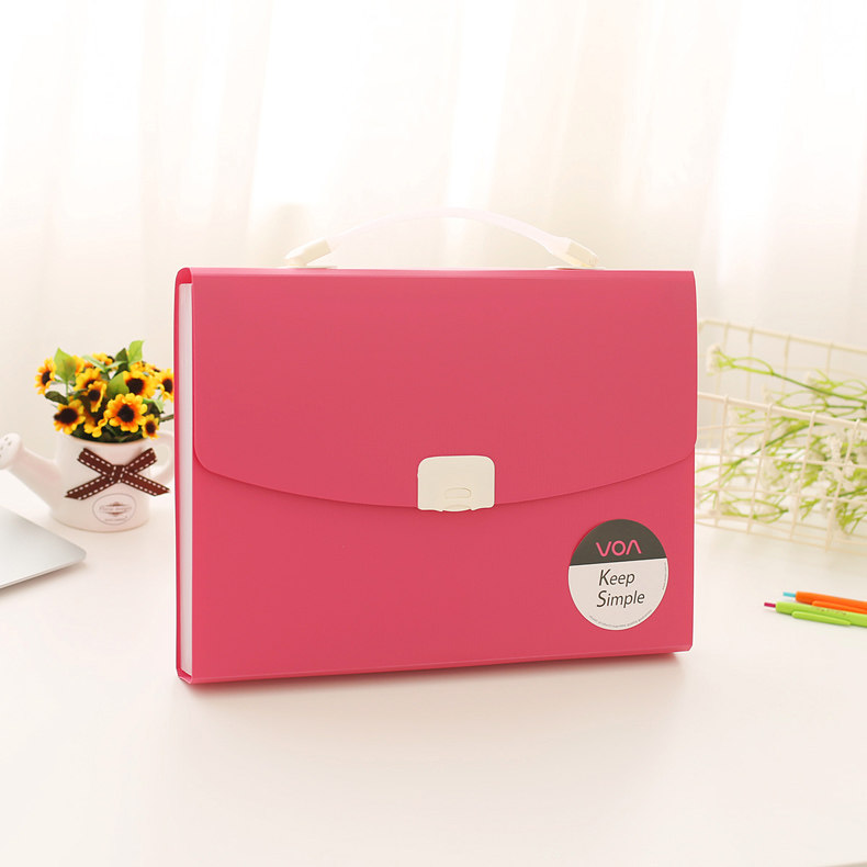 SHUDE 대용량 오르간 가방 폴더 V247B 패션 A4 학생 휴대용 13 그리드 테스트 용지 홀더 가방 분류