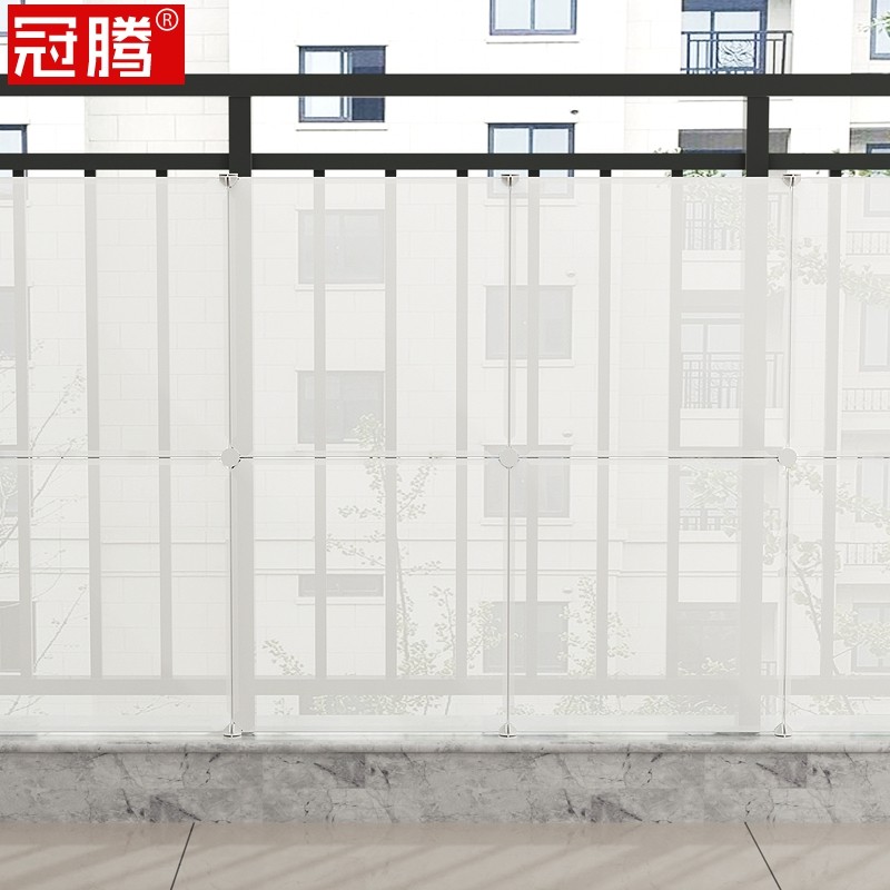 阳台隐私挡板隔板防护网图片