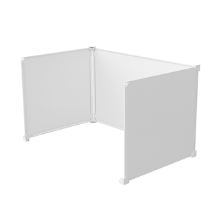 办公桌隔断屏风中间侧边隔板l型U型双人4人位财务桌工位隔断挡板