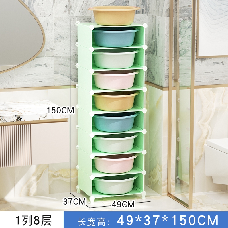 浴室置物架脸盆摆放架洗漱台落地式盆架厕所放洗脸盆多层收纳神器