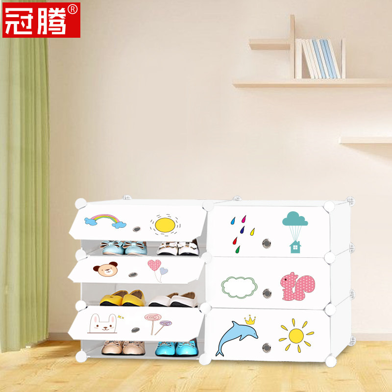 鞋架子多层简易家用省空间家用防尘储物柜多功能组装简约小鞋柜子