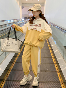 女童运动套装秋装2026新款洋气网红童装中大童女装休闲春秋两件套