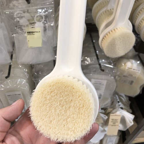 日式洗澡刷洗背神器软毛女士长柄搓背后背擦背沐浴刷子优品