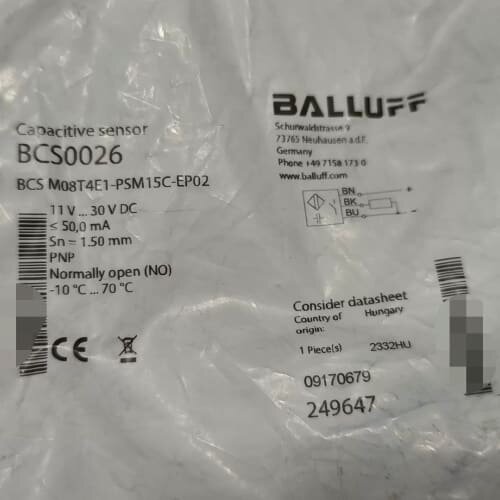 议价BALLUFF传感器 BCS0026可维修