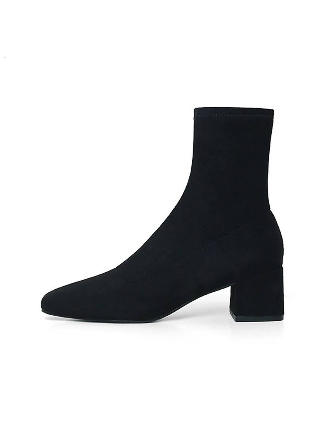 SKINNY BOOTS WOMENS ANKLE BOOTIES BLOCK HEEL MARTIN BOOTS FALL|WINTER 2023 NEW BLACK SUEDE SQUARE TOE SUEDE HEELS ANKLE BOOTS