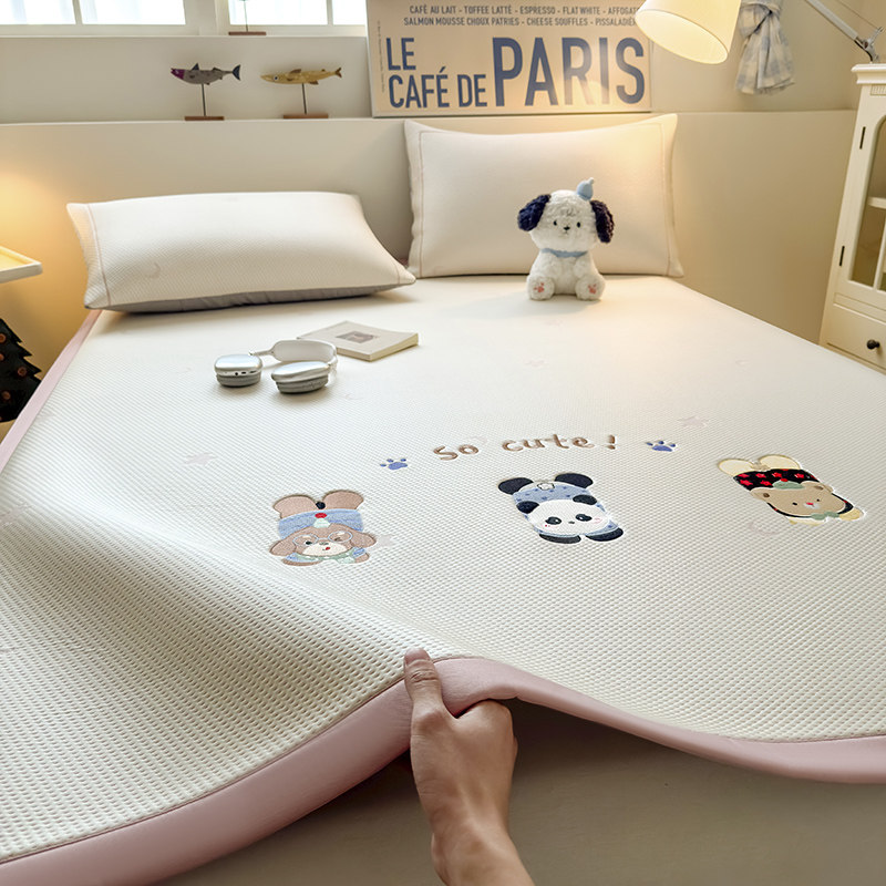 A类母婴级可爱夏季冰豆豆冰丝席凉席2026新款可机洗软席子