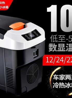 宝马X1 X3 X5专用车载冷藏保鲜冷热车家两用10L小冰箱