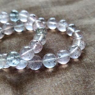 黑云母粉水晶手链