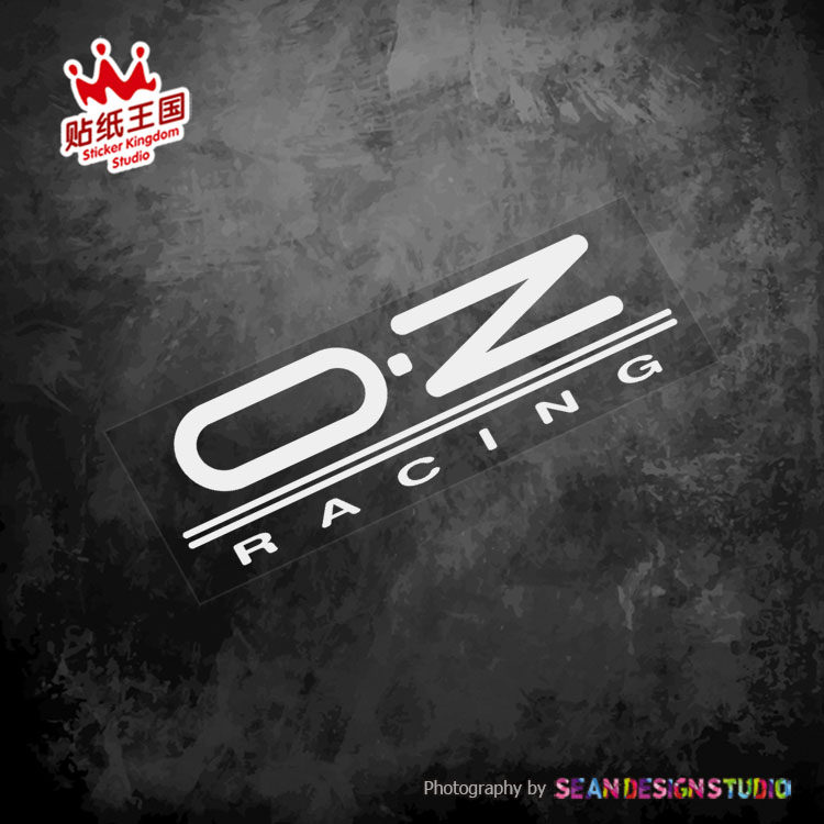 适用OZ Racing 轮毂贴纸JDM汽车改装个性装饰镂空防水反光贴纸