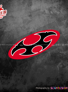 适用OGK头盔 KABUTO 空气刀 个性装饰贴纸摩托车改装电摩反光车贴