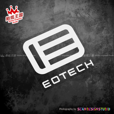适用EOTech 水弹战术瞄具装饰贴纸  汽车摩托车防水反光贴