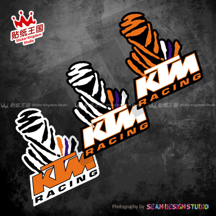 适用KTM 790 1090 1190 1290 ADV  个性装饰边箱贴纸反光贴花