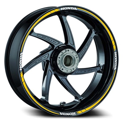 机车摩托车轮毂贴 钢圈贴 CBR500 650F 600RR防水反光贴花