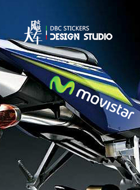 适用 YAMAHA MOVISTAR 赞助商 机车摩托车贴纸防水反光装饰改装