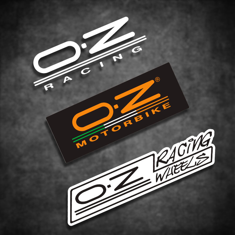 车贴适用于OZ轮毂改装反光贴纸汽车个性改装车身装饰贴防水贴