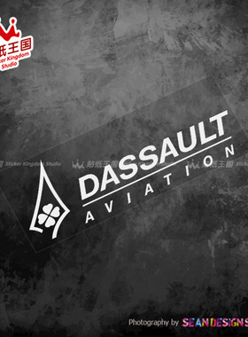 适用法国达索Dassault军事军标01汽车摩托车个性装饰贴纸反光贴