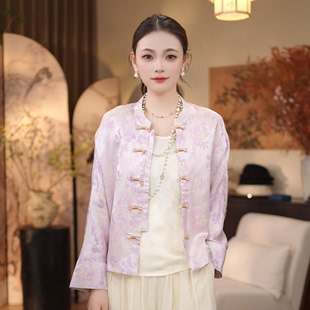 【花常开-外套】新中式国风时尚精致百搭气质外套6372