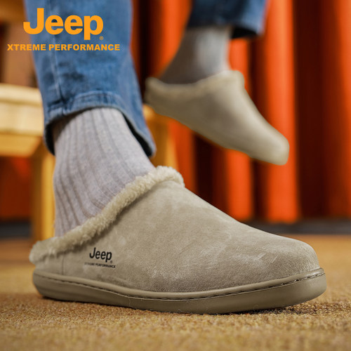Jeep吉普官方勃肯鞋轻量防滑真皮