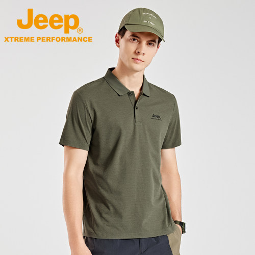 Jeep吉普POLO衫男吸湿排汗