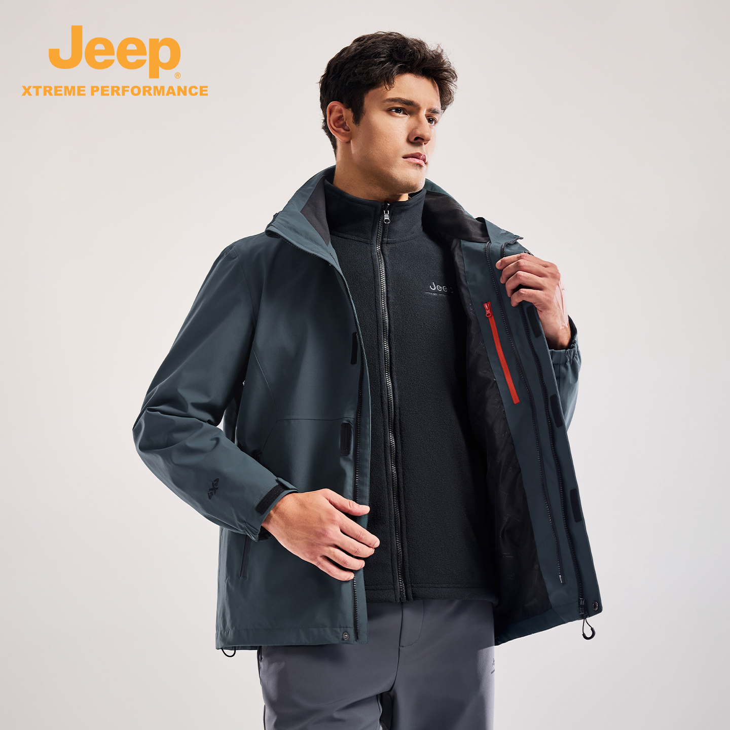 【白月光】新款三合一冲锋衣男女