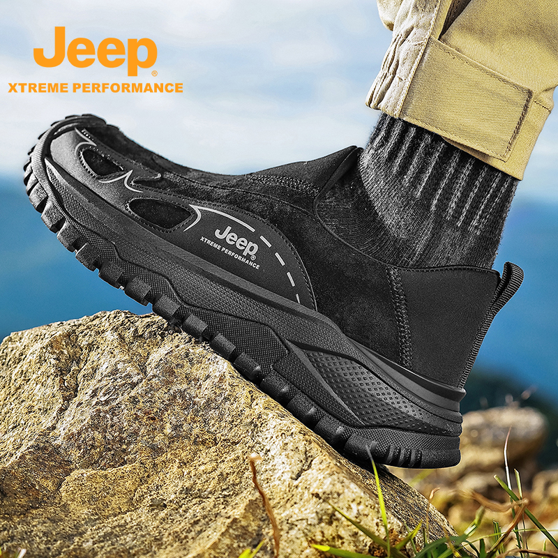 Jeep/吉普户外增高一脚蹬男士