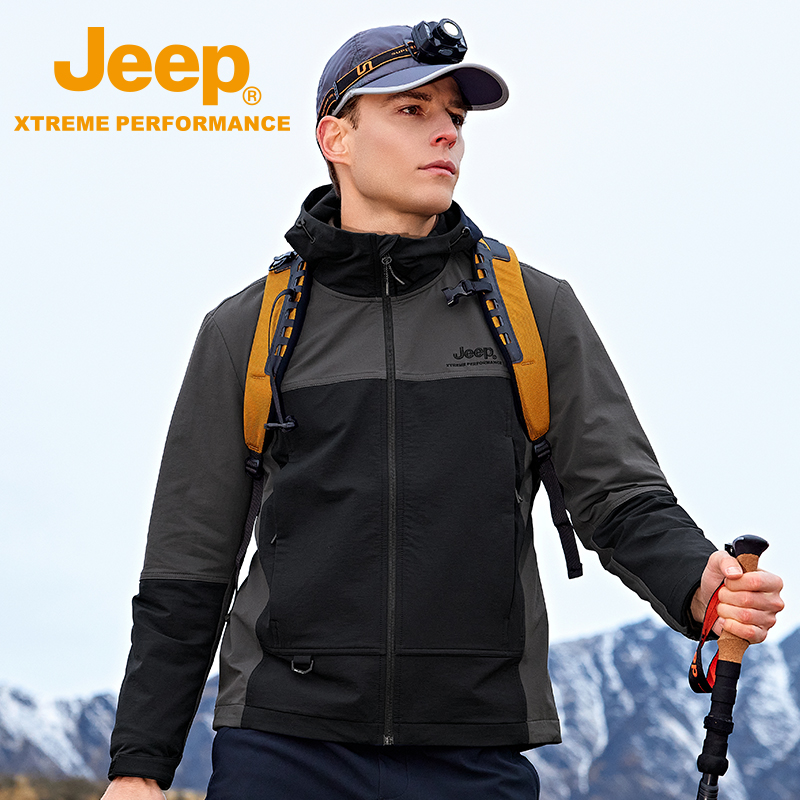 【天域斜】Jeep吉普防泼水抓绒衣
