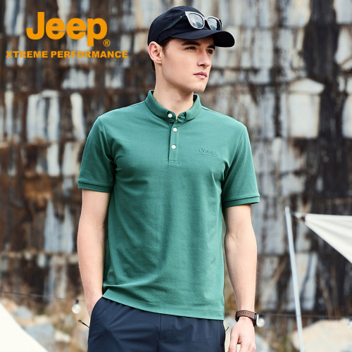 Jeep吉普官方冰感工装polo衫男