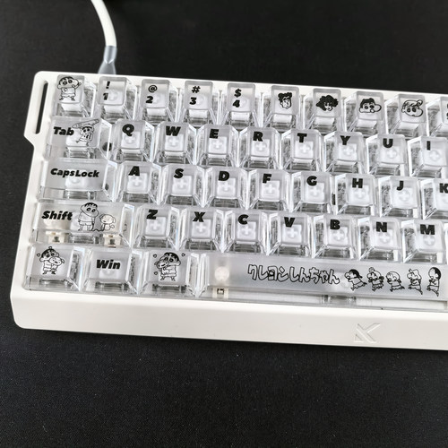 XVXH蜡笔小新雾透键帽适配EV63迈从Ace68/G87小蜜蜂made68魔导士