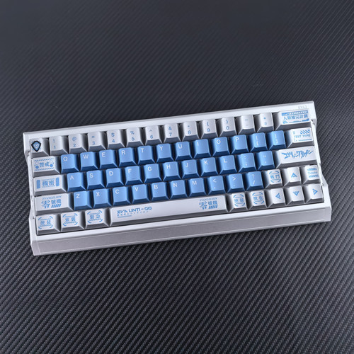 XVXH零号机键帽金属漆适配小蜜蜂made68迈从G87魔导士EV63雨75