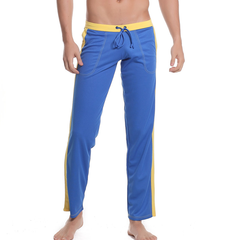 清仓特价运动家居长裤睡裤男夏季薄款男士舒适涤纶面料透气运动裤