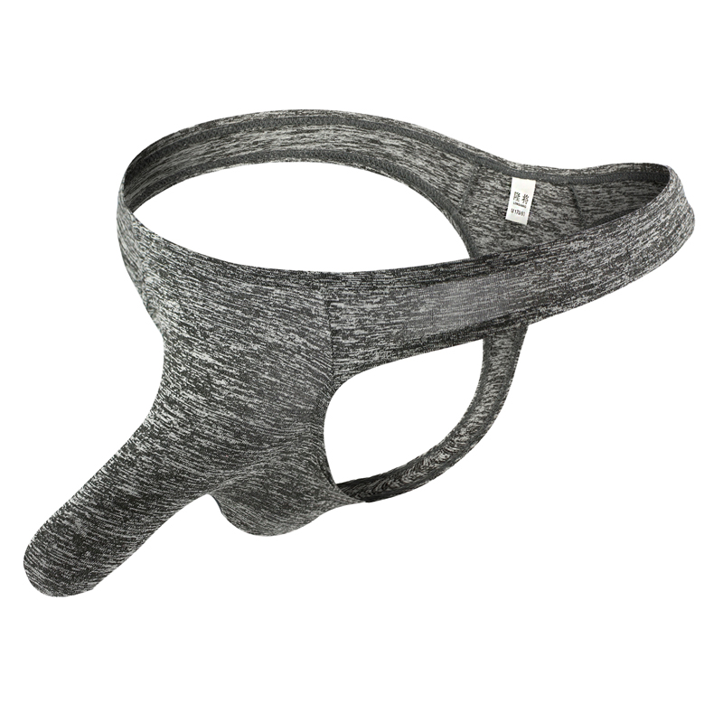 新款丁字裤男士内裤枪弹分离透气中腰U凸囊性感大象鼻内裤T裤