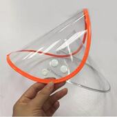 雨衣配件双层帽檐面罩通用可拆卸双帽檐遮脸防雨帽电动车雨披帽檐