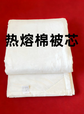 热熔棉被芯内务棉被芯子压实压薄好叠豆腐块防潮保暖白色单人被芯